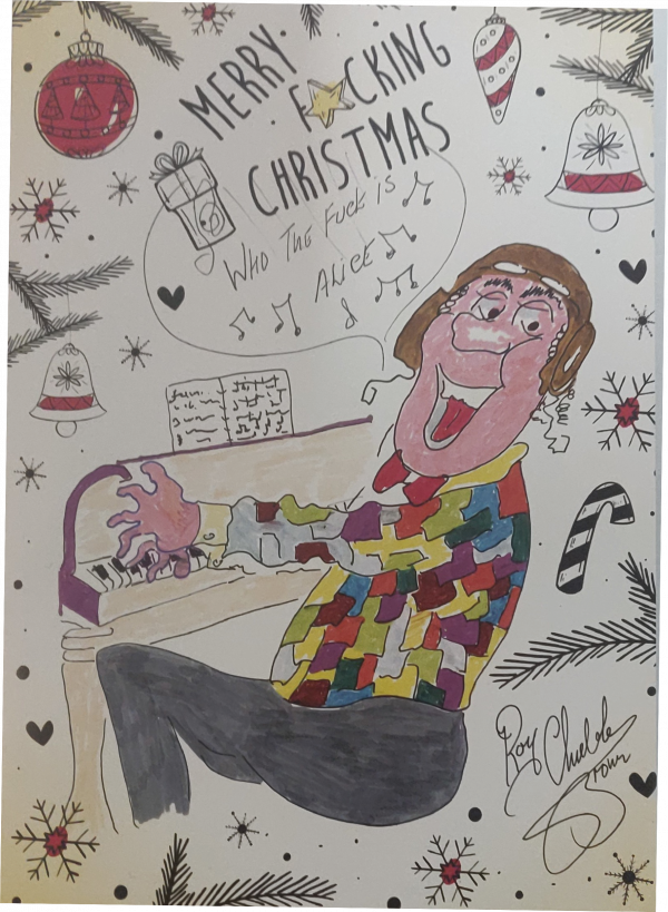 Roy Chubby Brown Merry Christmas Alice Card