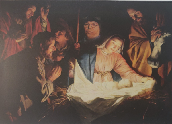 Roy Chubby Brown Nativity Scene Card